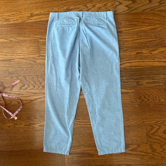Talbots Relaxed Chino Pants Flat Front Trouser Size 12 Casual Pants Preppy - Picture 8 of 11